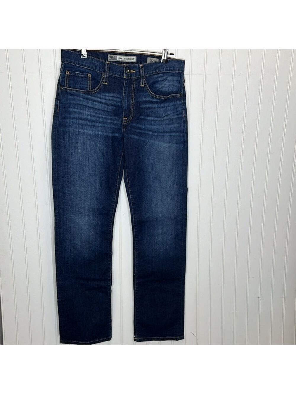 BKE Jake Straight Dark Wash Stretch Jeans Size 32L - Picture 14 of 14